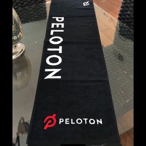 Peloton NEW  BLACK bike Towel LONG